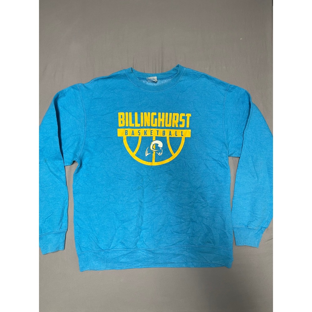 Port & Company Billinghurst Basketball Sweatshirt Mens Large Blue Core Fleece